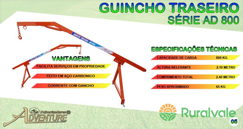 GUINCHO TRASEIRO SÉRIE AD 800 Valentim Gentil SP Rural Vale